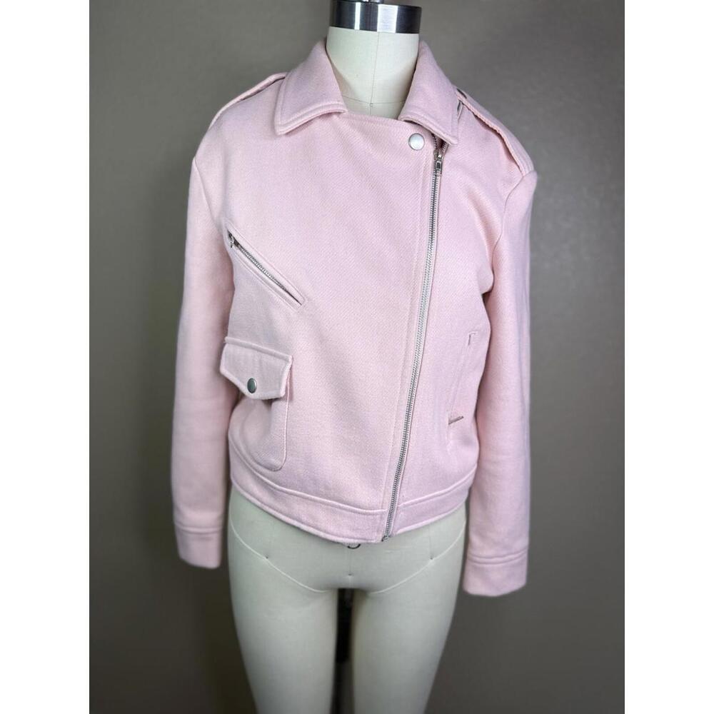 Lucy Paris Cute Pink Moto Jacket Small S